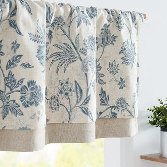 
                    
                      Vintage Botanical Floral Print Double-Layer Valance - Jinchan Home
                    
                  