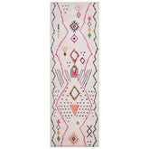 Boho Doodle Geometric Tribal Area Rug - Jinchan Home