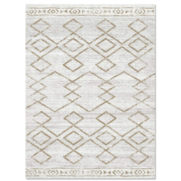 Distressed Diamond Rug - Jinchan Home