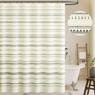 
                    
                      Tribal Geometric Striped Shower Curtain - Jinchan Home
                    
                  