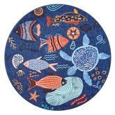 Underwater Folk Art Kids Rug - Jinchan Home