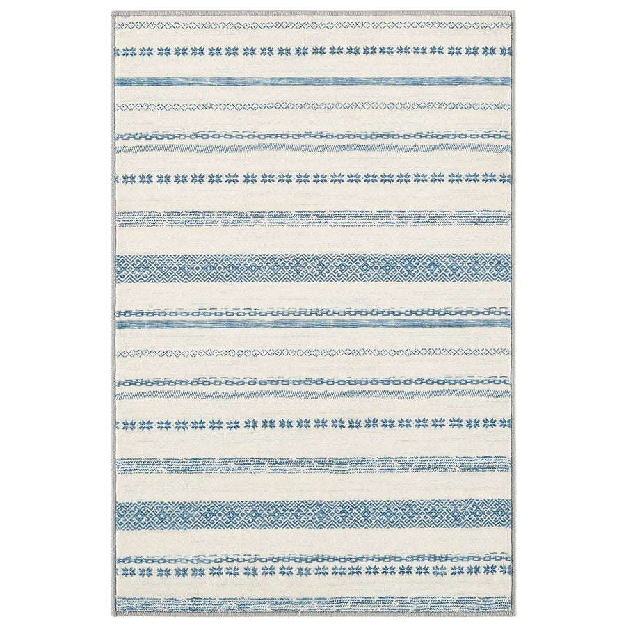 Boho Multi-Striped Geometric Area Rug - Jinchan Home