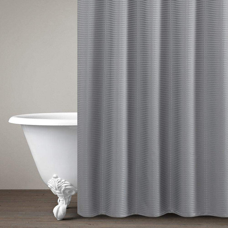 Waffle Weave Grommet Top Shower Curtain - Jinchan Home