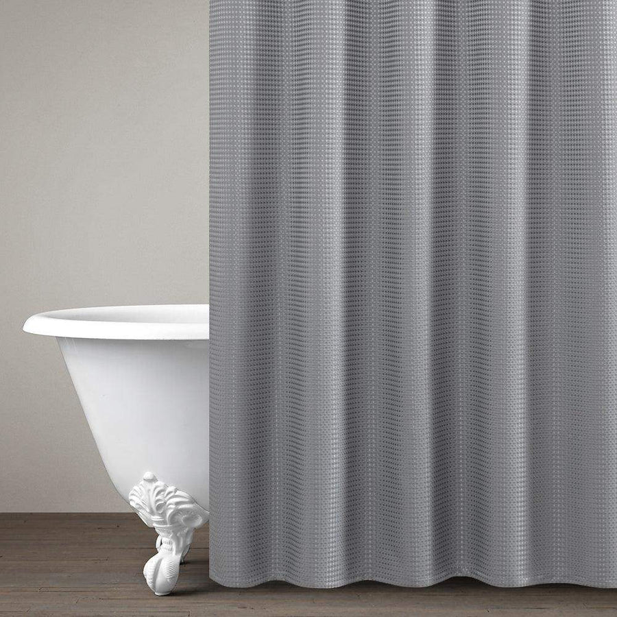 Waffle Weave Grommet Top Shower Curtain - Jinchan Home