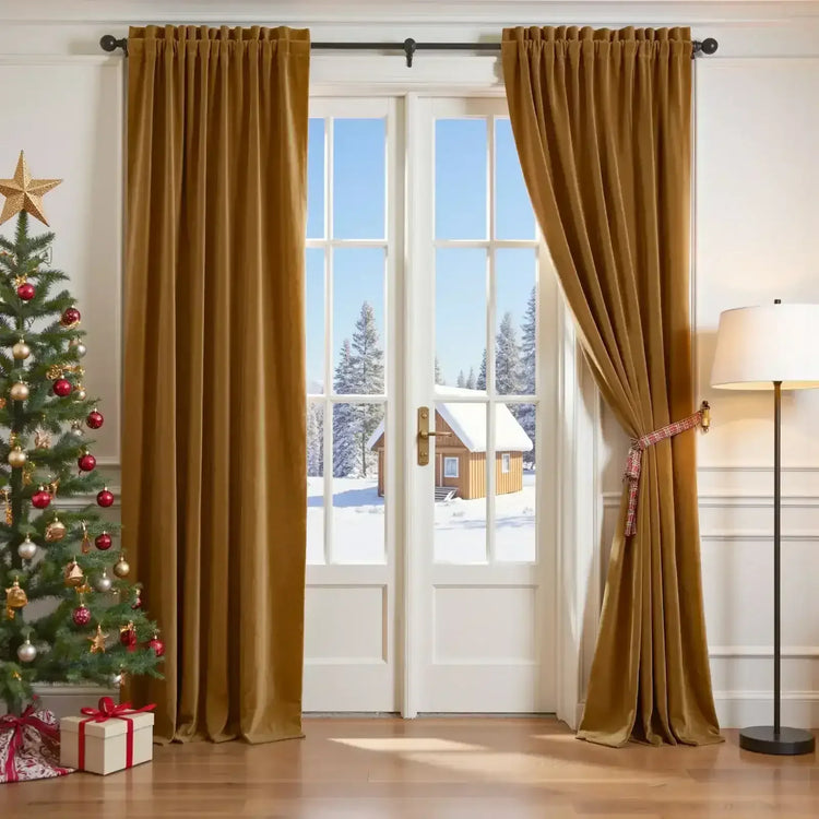 Velvet Curtain (1 Panel) - Jinchan Home