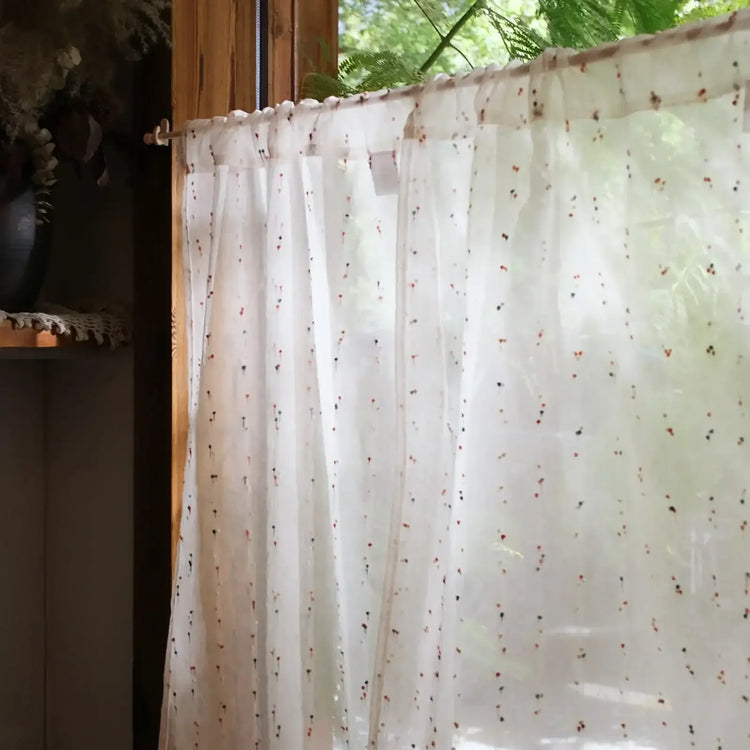 Semi Sheer Kitchen Curtains - Jinchan Home
