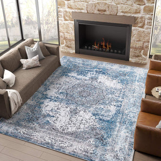 Hazy Medallion Rug - Jinchan Home