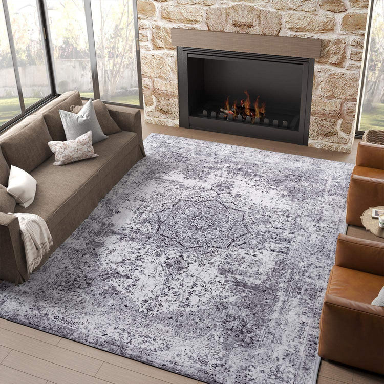 Hazy Medallion Rug - Jinchan Home