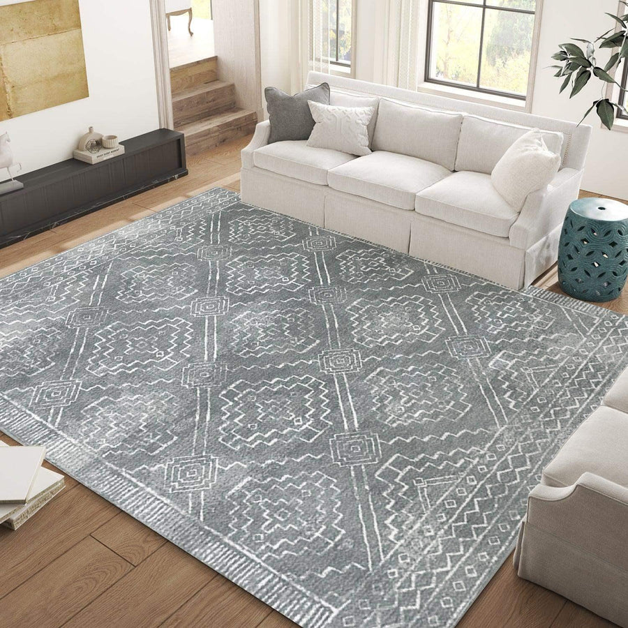 Moroccan Berber Geometric Area Rug - Jinchan Home