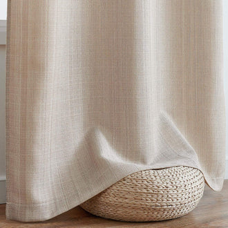 
                    
                      Solid Faux Linen Polyester 3-in-1 Curtains - Jinchan Home
                    
                  