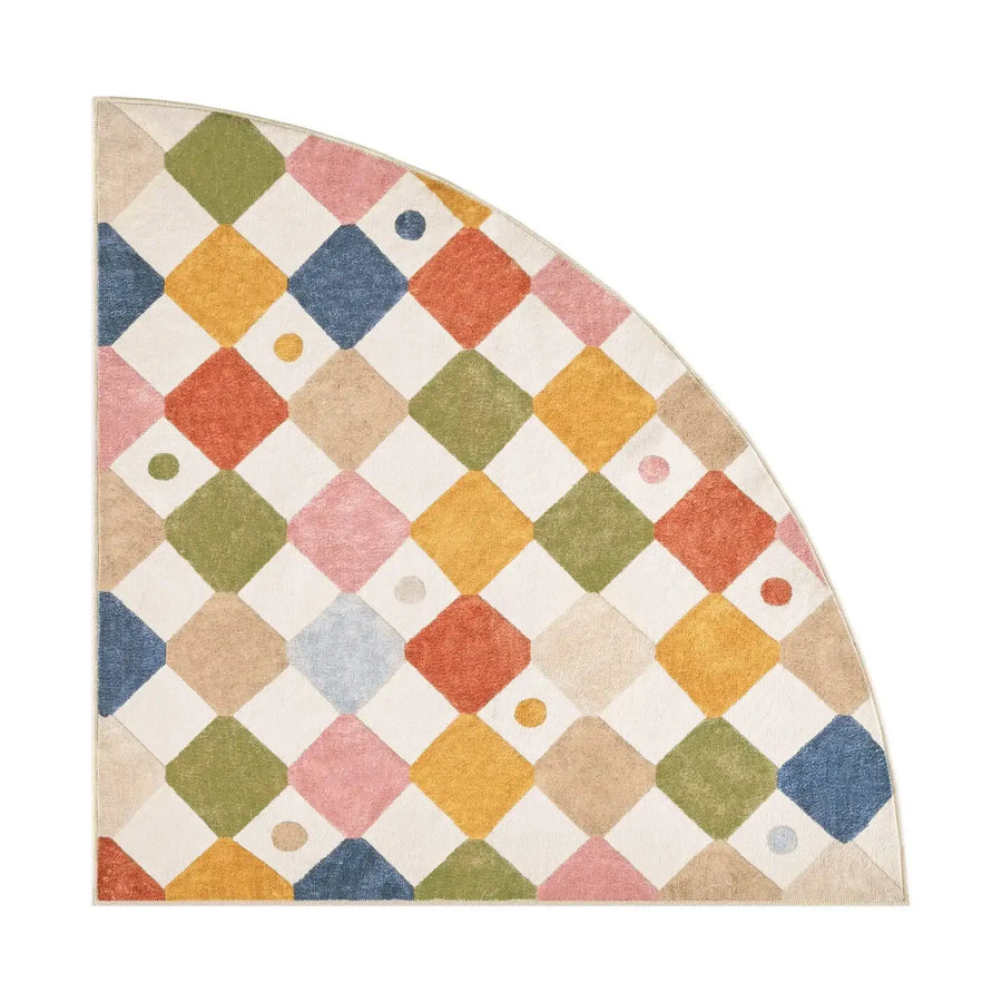 Candy Bean Diamond Rug - Jinchan Home