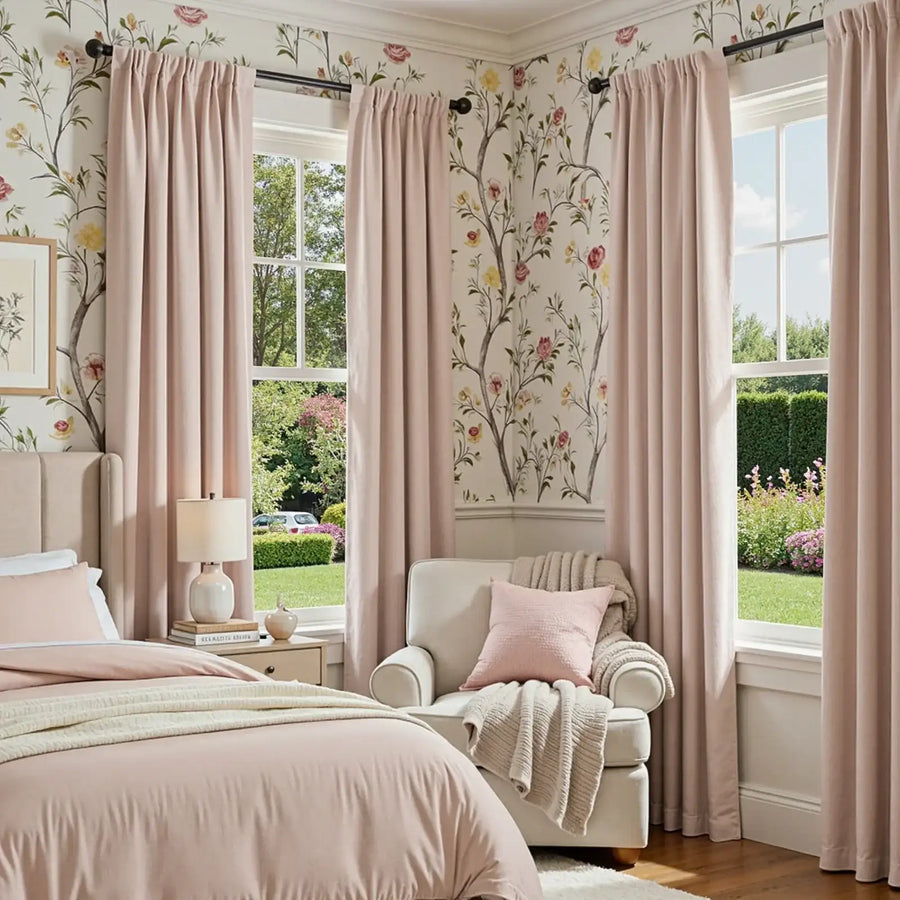 Luxe Chenille Blackout 3-in-1 Curtains - Jinchan Home