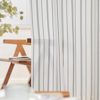 
                    
                      Modern Striped Linen Blend Curtains - Jinchan Home
                    
                  