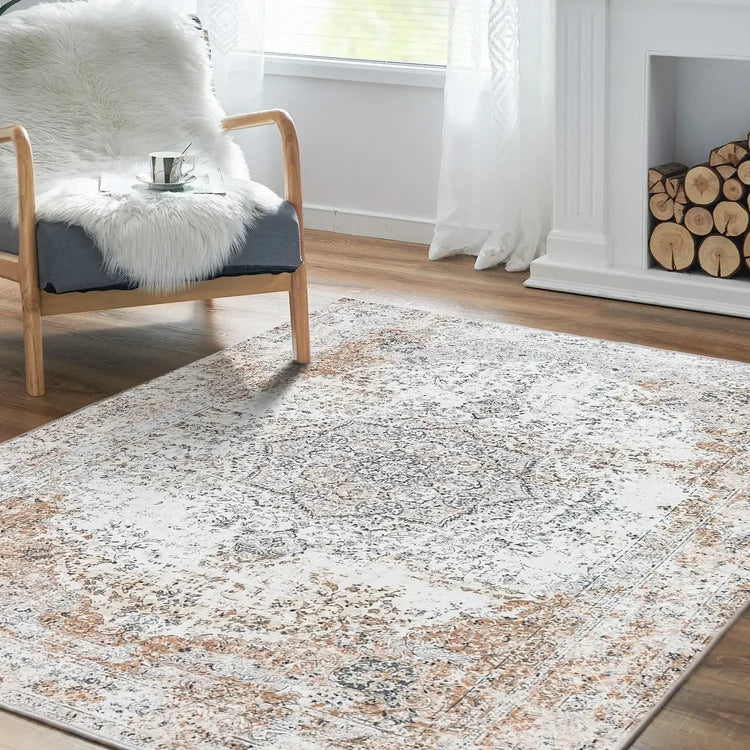 Hazy Medallion Rug - Jinchan Home