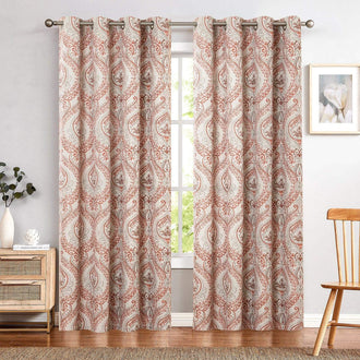 
                    
                      Paisley Pattern Faux Linen Curtains - Jinchan Home
                    
                  