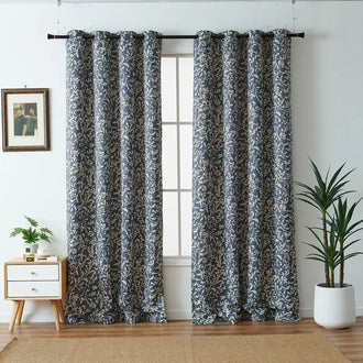 
                    
                      Vintage Scrollwork Damask Curtains - Jinchan Home
                    
                  
