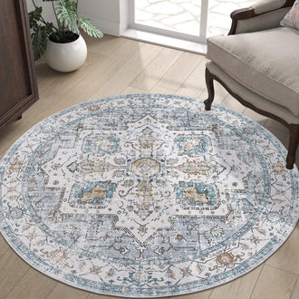 
                    
                      Vintage Persian-Style Distressed Area Rug - Jinchan Home
                    
                  
