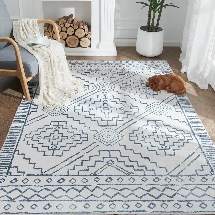 Moroccan Berber Geometric Area Rug - Jinchan Home