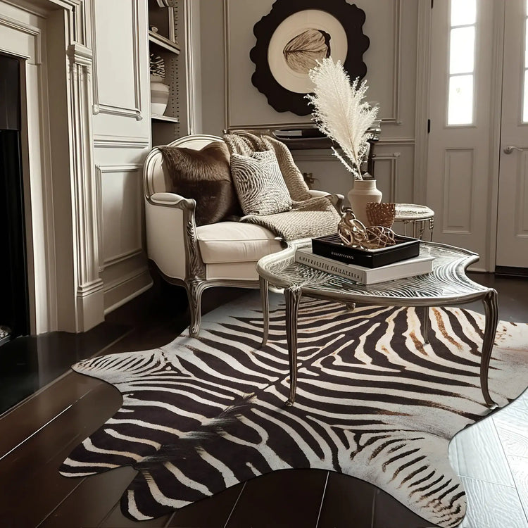 Jungle Zebra Rug - Jinchan Home