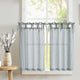 
                    
                      Tie Top Striped Linen Kitchen Curtains - Jinchan Home
                    
                  