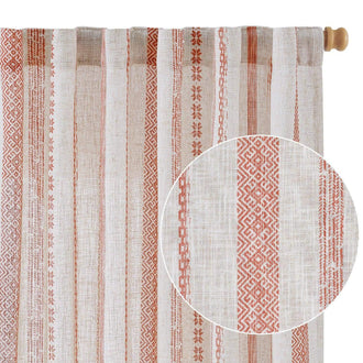 
                    
                      Cross Ripple Print Linen Blend 3-in-1 Curtains - Jinchan Home
                    
                  