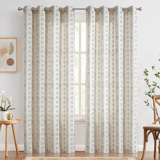 
                    
                      Boho Geometric Stripe Curtains - Jinchan Home
                    
                  