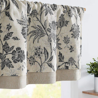 
                    
                      Vintage Botanical Floral Print Double-Layer Valance - Jinchan Home
                    
                  