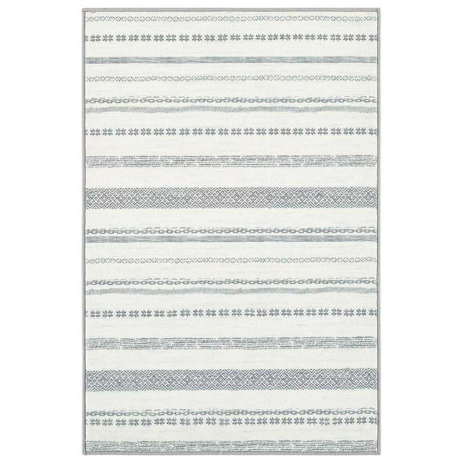 Boho Multi-Striped Geometric Area Rug - Jinchan Home