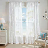 Nautical Sheer Seahorse and Shell Curtains - Jinchan Home