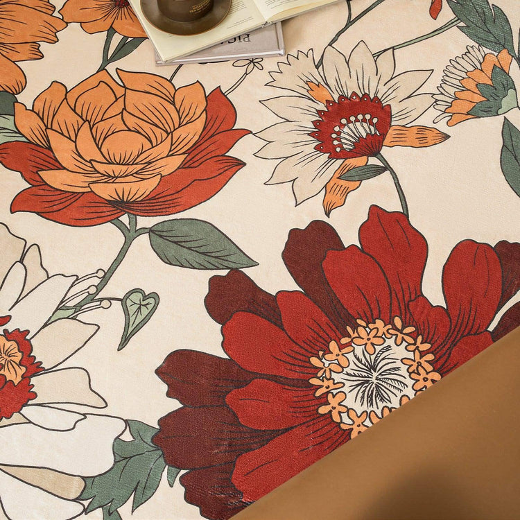 Vintage Floral Area Rug - Jinchan Home