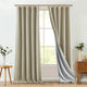 
                    
                      Textured Linen-Blend Solid Lined 3-in-1 Curtains - Jinchan Home
                    
                  