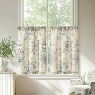 
                    
                      Butterfly Romance Rod Pocket Kitchen Curtains - Jinchan Home
                    
                  