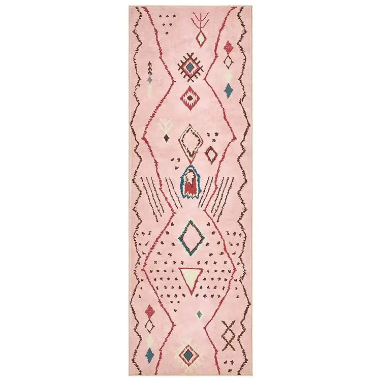Boho Doodle Geometric Tribal Area Rug - Jinchan Home