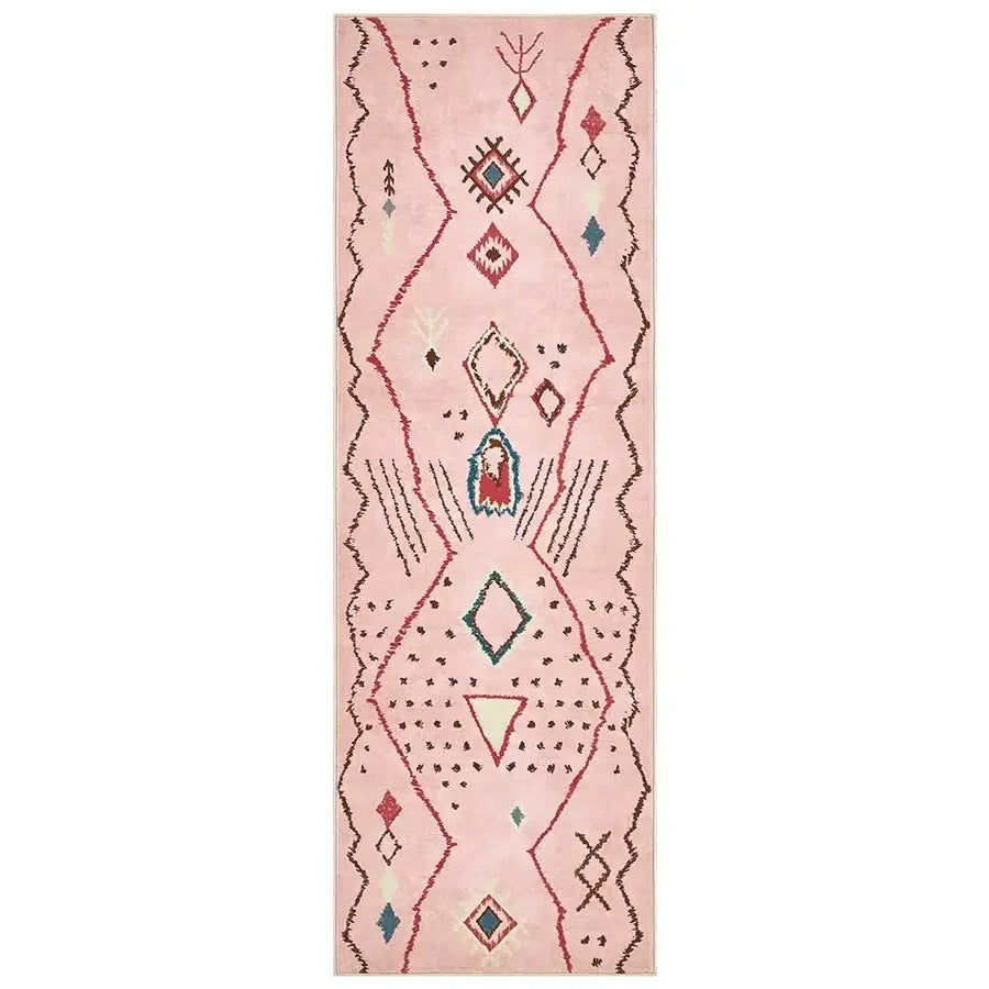 Boho Doodle Geometric Tribal Area Rug - Jinchan Home