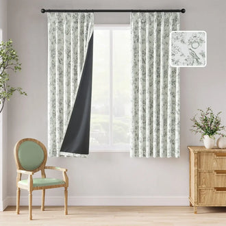 
                    
                      Botanical Birds Jouy Curtains - Jinchan Home
                    
                  