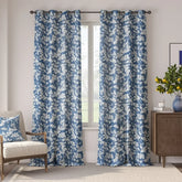 Acanthus Leaf Linen Blend Curtains - Jinchan Home