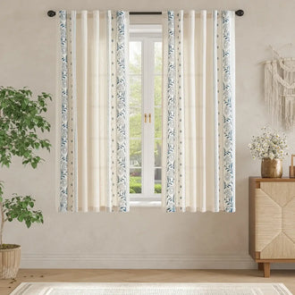 
                    
                      Hydrangea Embroidered Linen Curtains - Jinchan Home
                    
                  