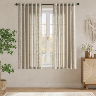 
                    
                      Hydrangea Embroidered Linen Curtains - Jinchan Home
                    
                  