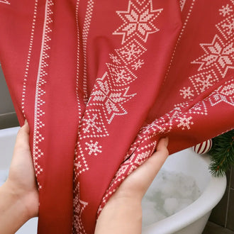 
                    
                      Christmas Snowflake Fair Isle Shower Curtain - Jinchan Home
                    
                  