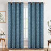 Boho Geometric Vertical Stripe Linen Curtains - Jinchan Home