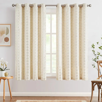 
                    
                      Boho Geometric Stripe Curtains - Jinchan Home
                    
                  