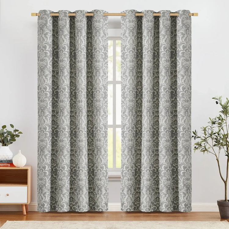 
                    
                      Damask Heritage Vintage Curtains - Jinchan Home
                    
                  