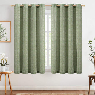 
                    
                      Boho Geometric Vertical Stripe Linen Curtains - Jinchan Home
                    
                  