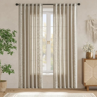 
                    
                      Hydrangea Embroidered Linen Curtains - Jinchan Home
                    
                  