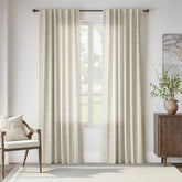 Herringbone Arrow Linen Curtains - Jinchan Home