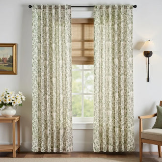 
                    
                      Rococo Vine Linen-Blend 3-in-1 Curtains - Jinchan Home
                    
                  