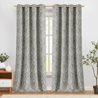 
                    
                      Damask Heritage Vintage Curtains - Jinchan Home
                    
                  