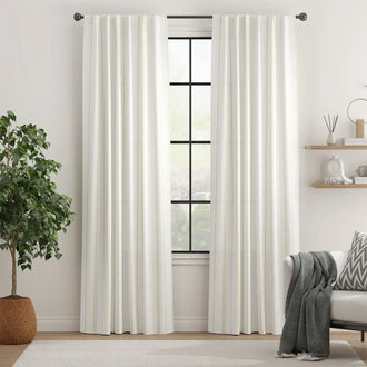 
                    
                      Modern Striped Linen Blend Curtains - Jinchan Home
                    
                  