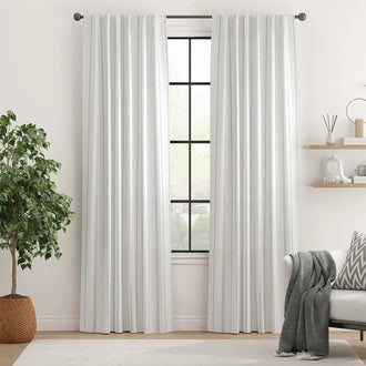 
                    
                      Modern Striped Linen Blend Curtains - Jinchan Home
                    
                  