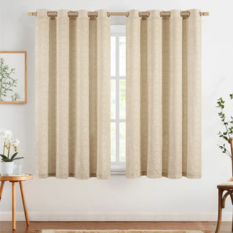 
                    
                      Boho Geometric Vertical Stripe Linen Curtains - Jinchan Home
                    
                  